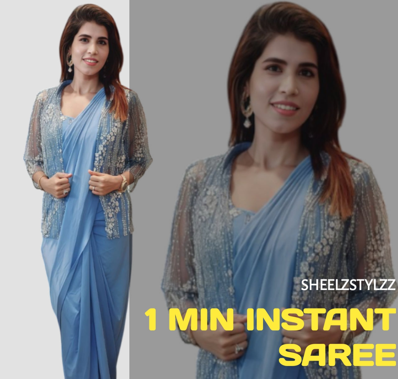 One min instant saree