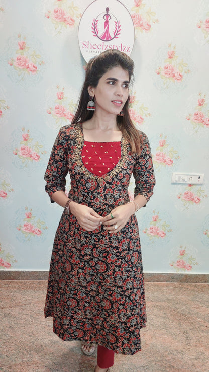 AJARAK HANDWORK KURTI