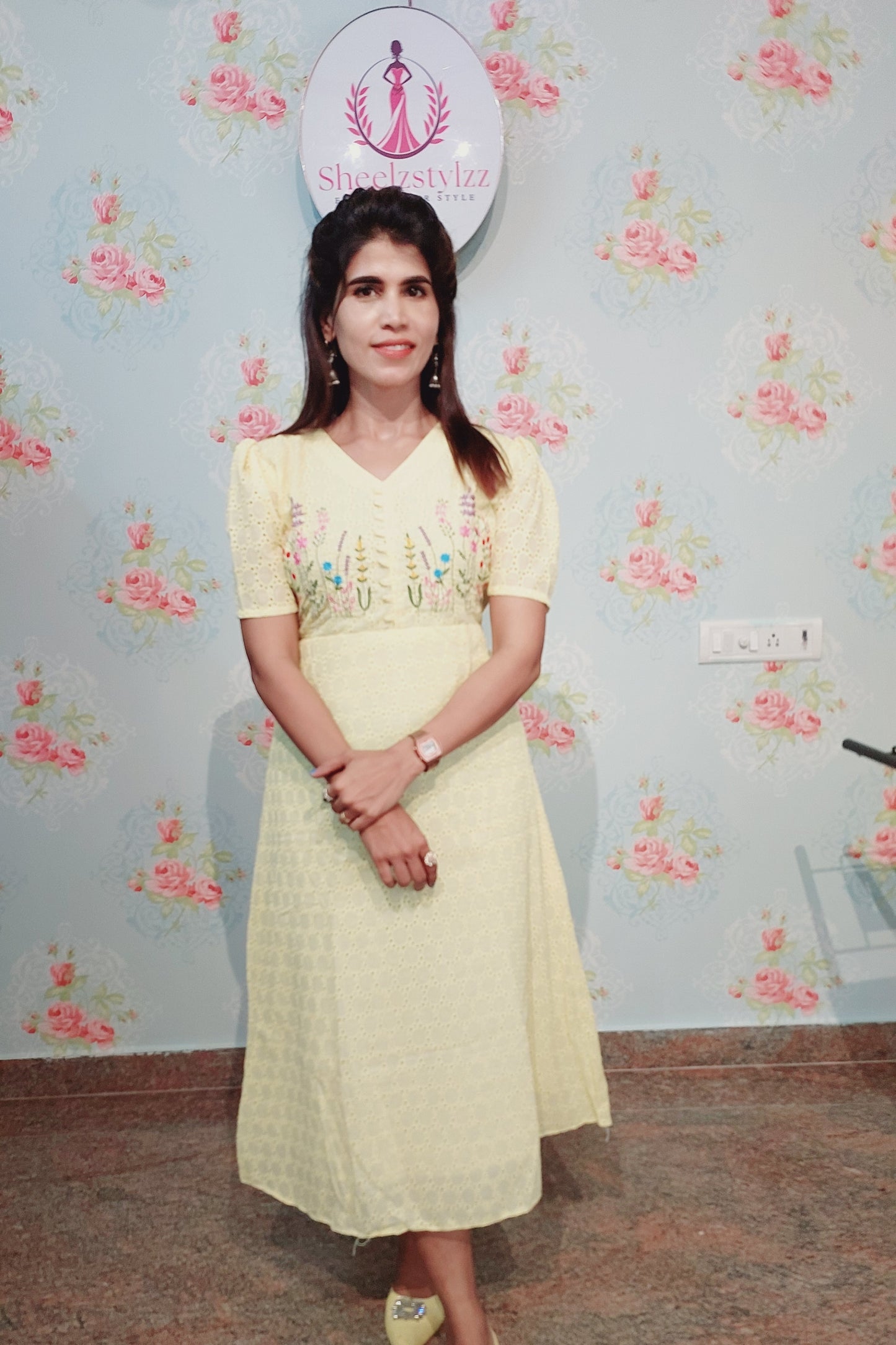 HACOBA MIDI DRESS