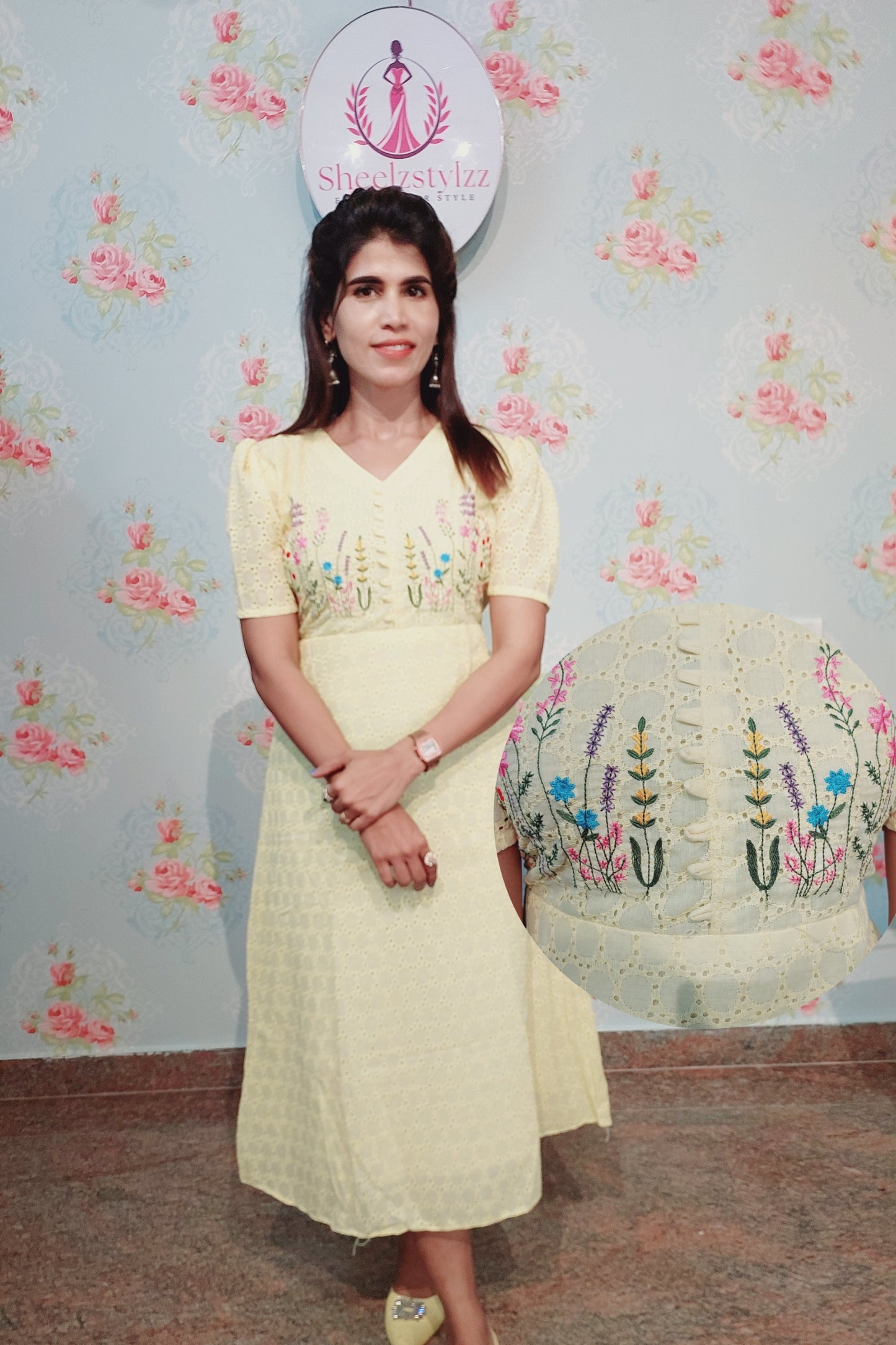 HACOBA MIDI DRESS