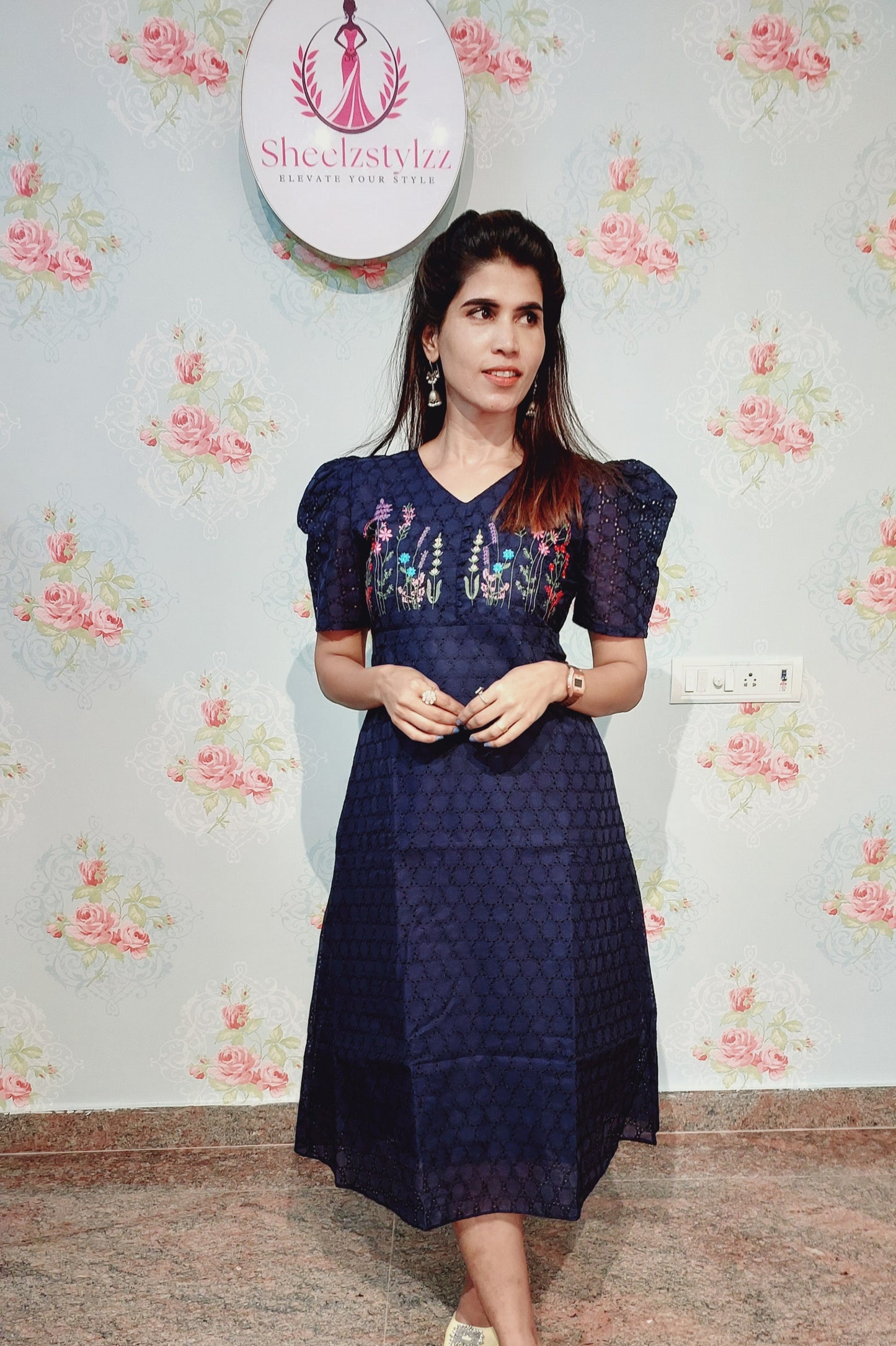 HACOBA MIDI DRESS