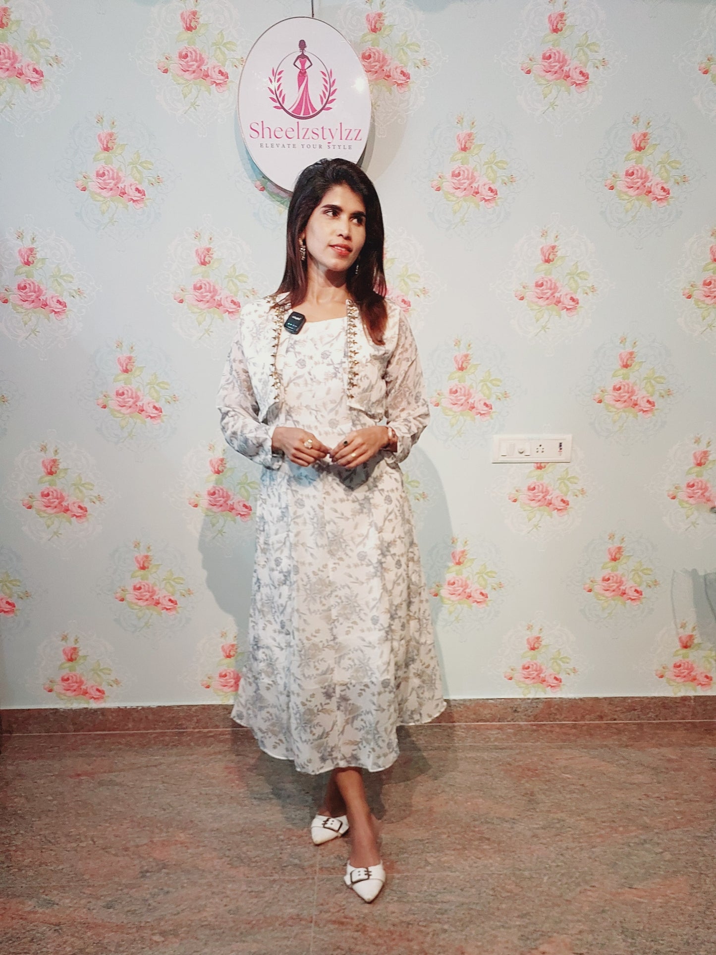 Overcoat georgette dress